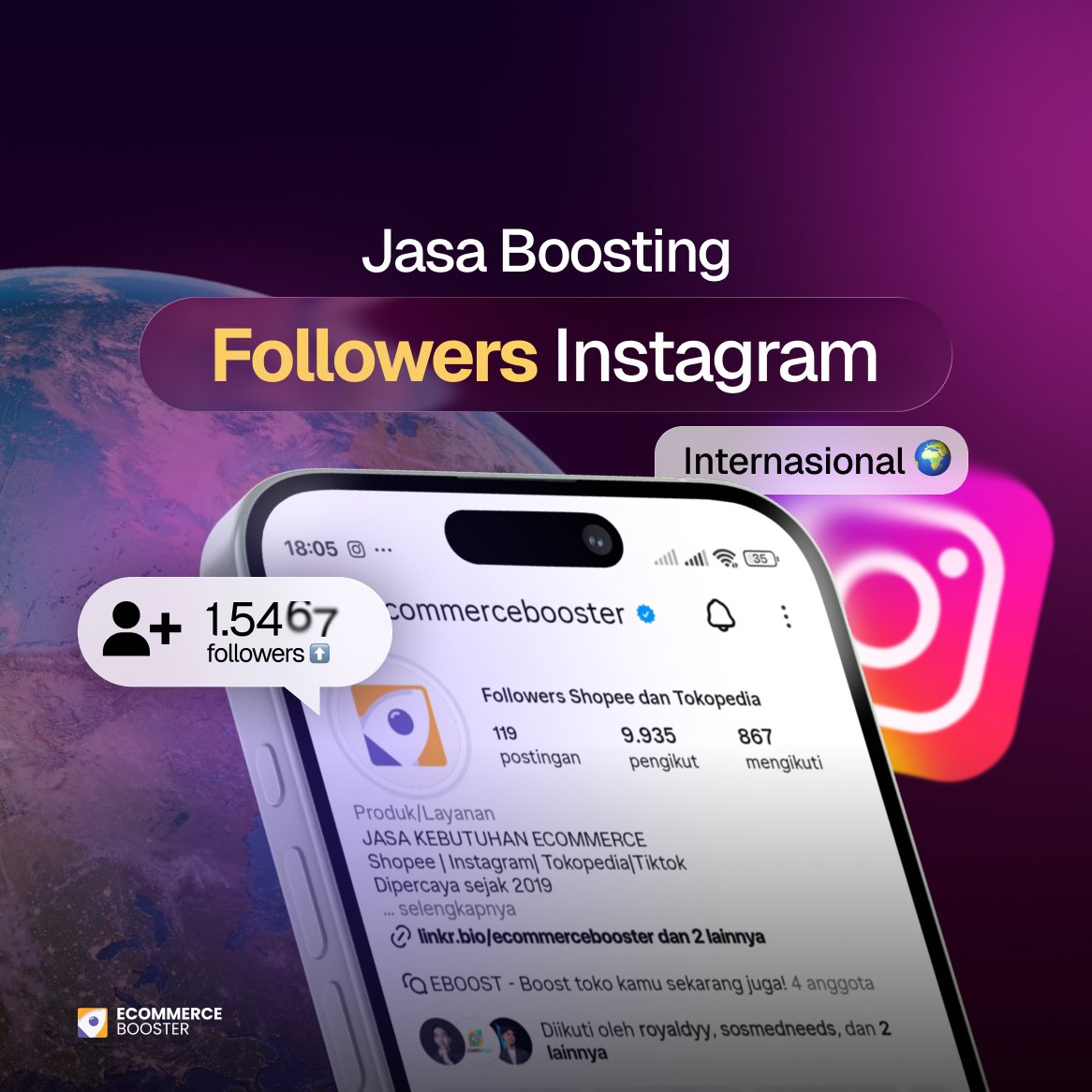 Followers Instagram - Internasional