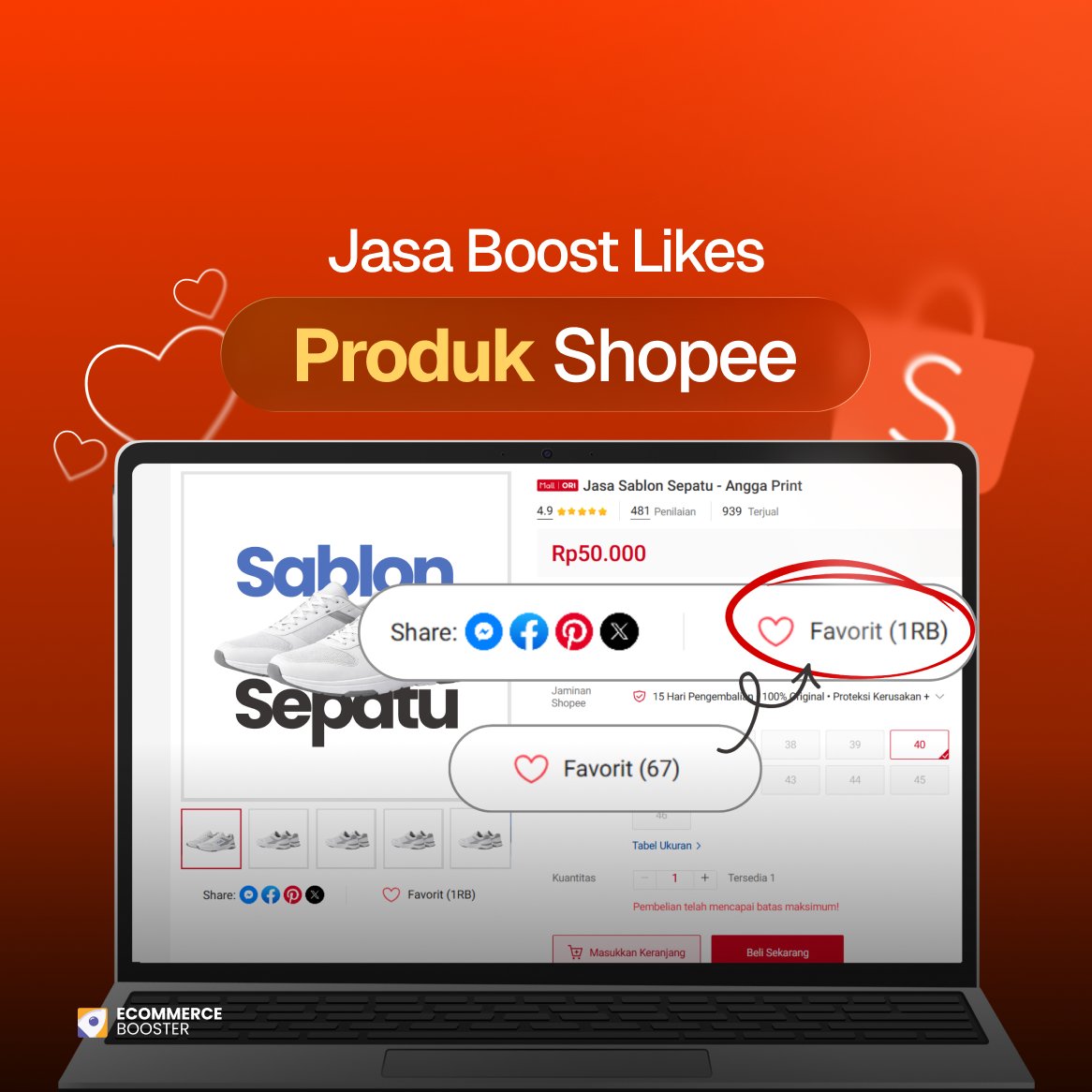 Shopee Likes Produk